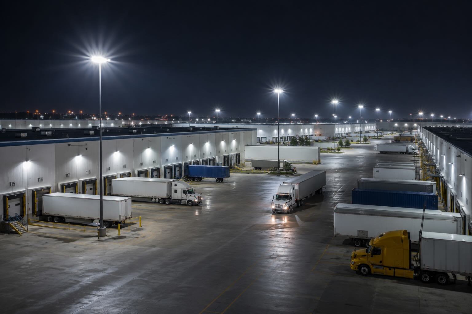 Proyecto de iluminación industrial exterior