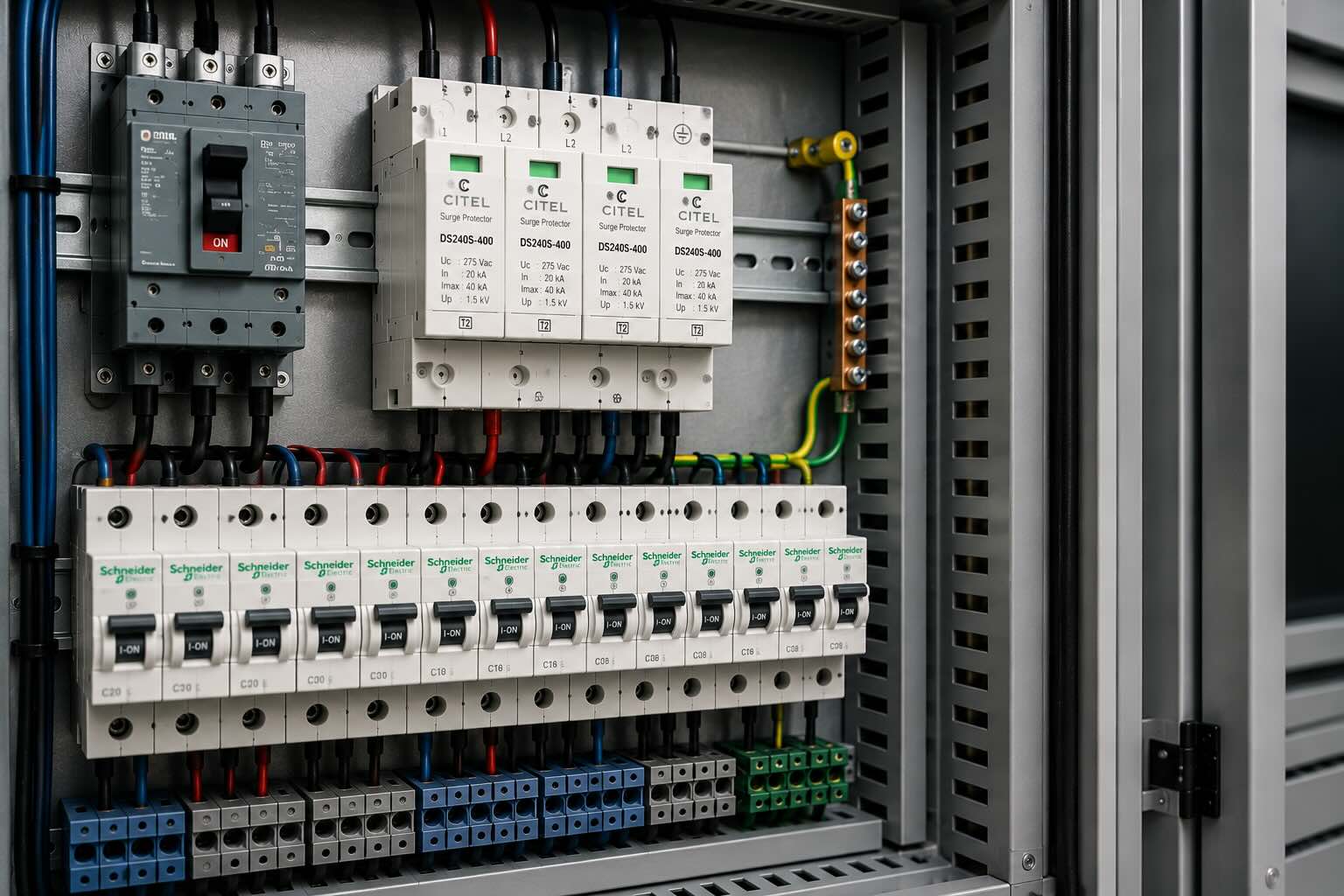 Protección eléctrica en tablero