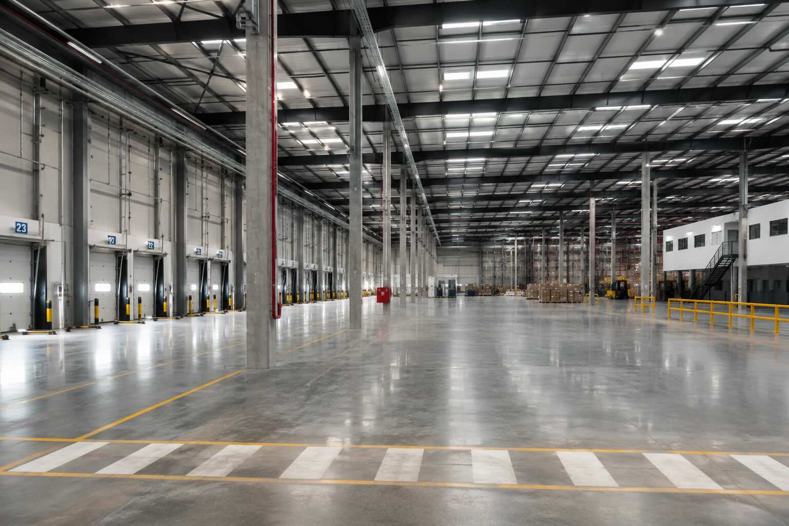 Parque industrial con infraestructura eléctrica