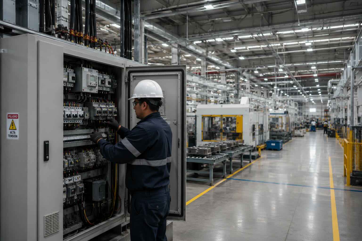 Planta de manufactura industrial