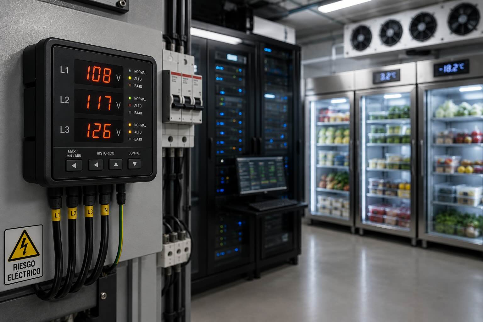 Variaciones de voltaje en equipos electrónicos